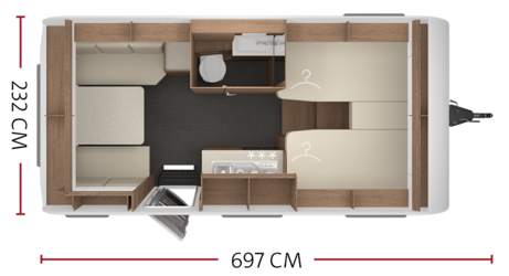 Tabbert, Tabbert Senara, Senara, Tabbert Senara 460 E, Tabbert caravan, Luxe caravan