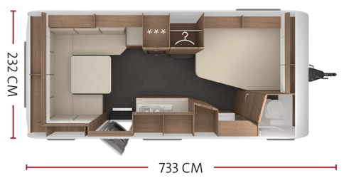 Tabbert, Tabbert Senara, Senara, Tabbert Senara 490 TD, Tabbert caravan, Luxe caravan